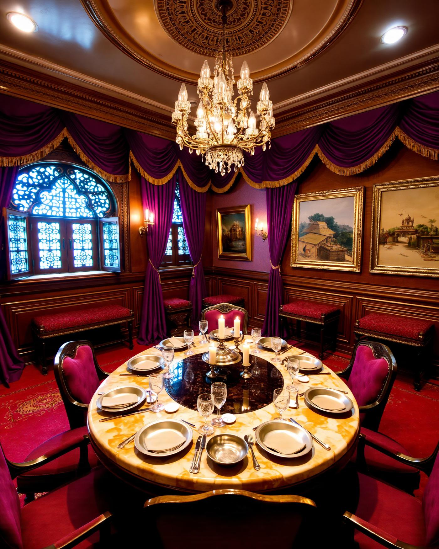 Royal North Indian dining with silver thali