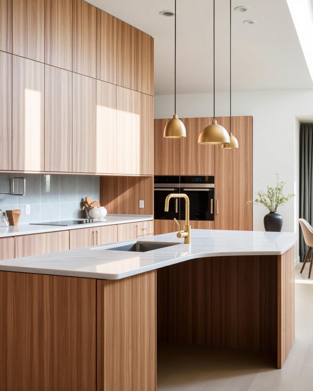 Fluted Oak Kitchen